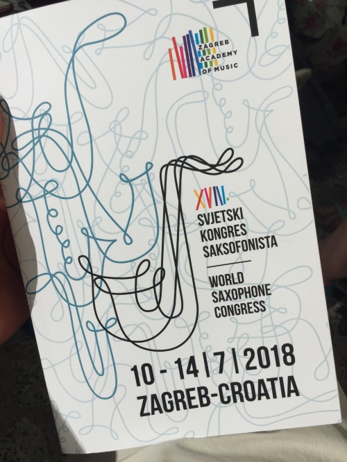 Programme for the World Saxophone Congress 2018